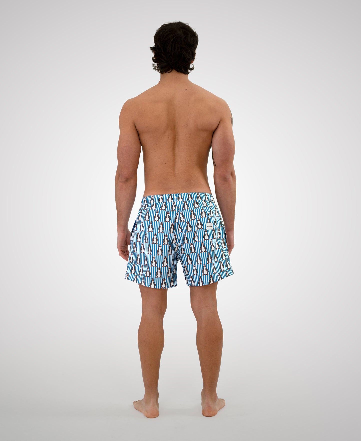Man light fabric swim shorts