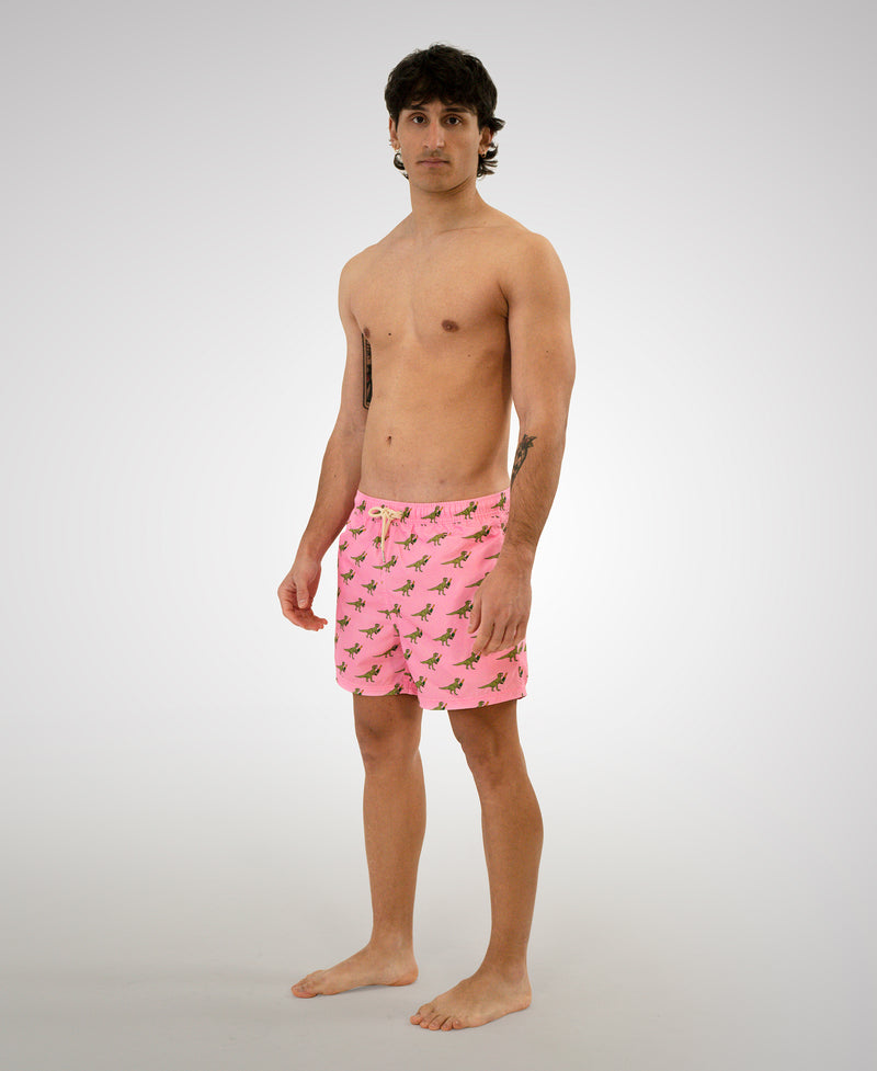 Man light fabric swim shorts